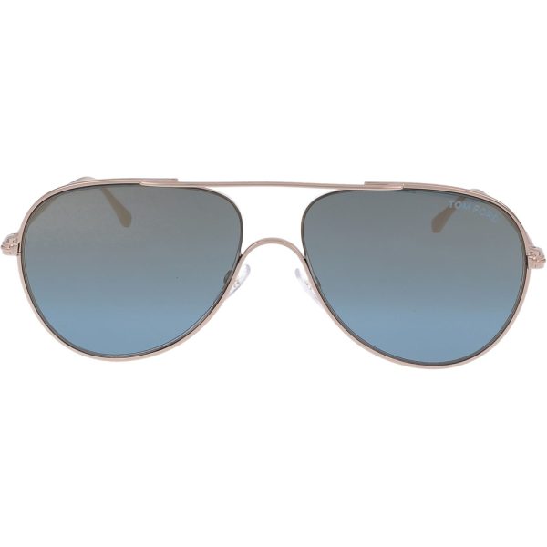 Ochelari de soare Tom Ford FT0695 28X, ANTHONY, Auriu, 60 mm