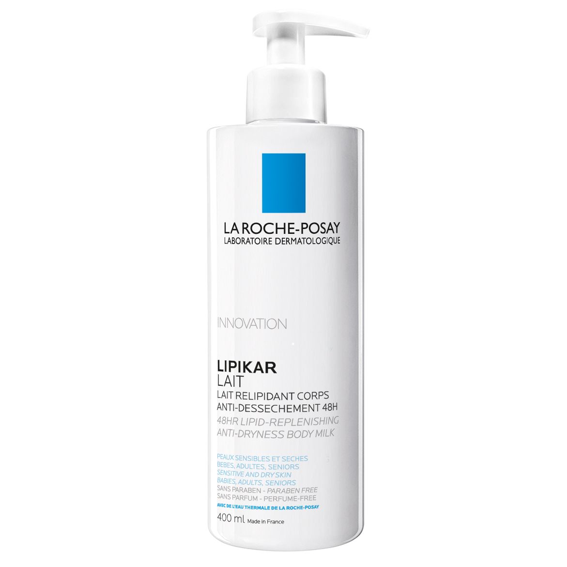 Lapte de corp pentru piele uscata Lipikar, 400ml, La Roche-Posay