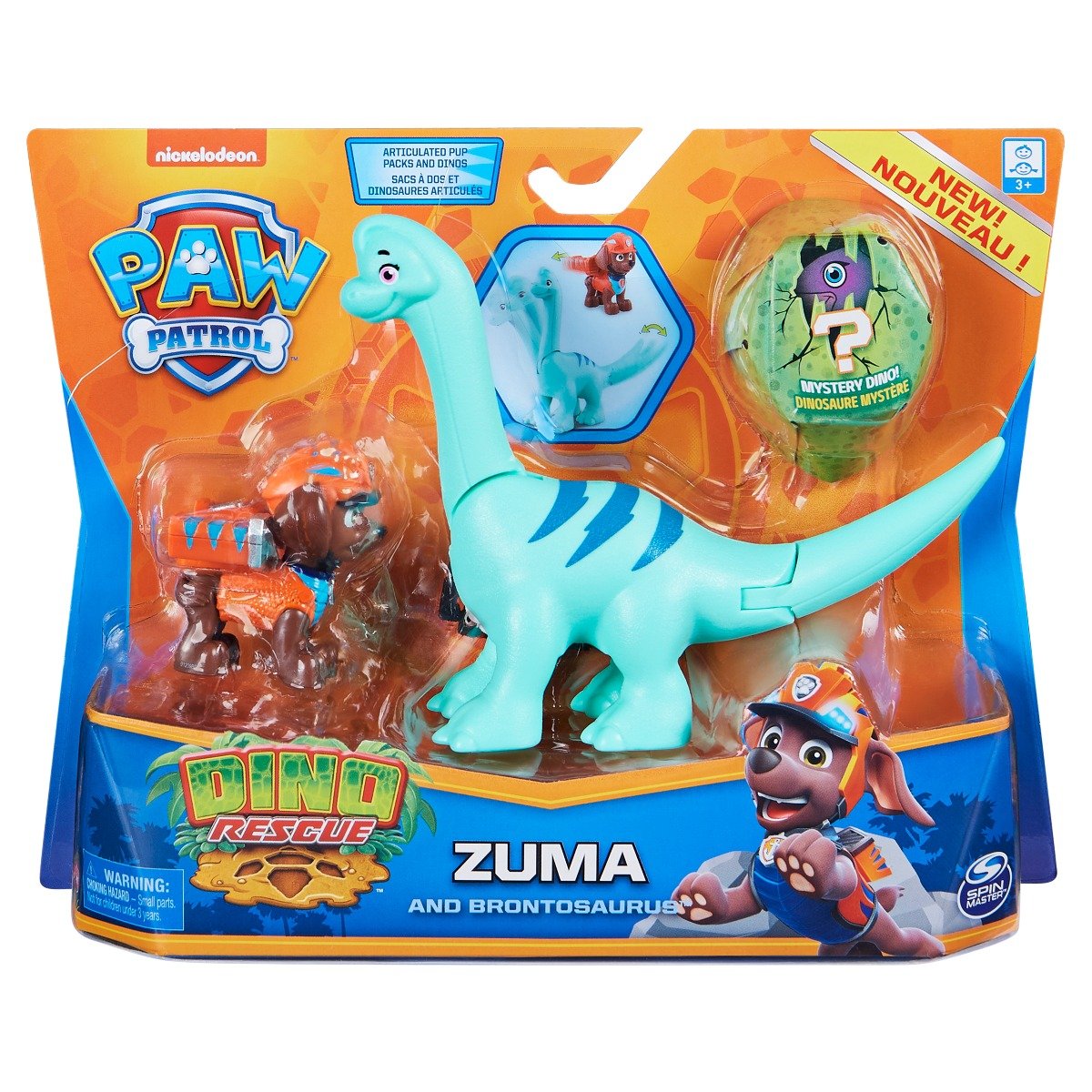 20129716.jpg Set 2 figurine Paw Patrol Dino Rescue, Zuma and Brontosaurus, 20129716