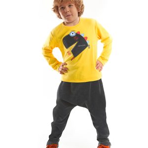 Set bluza cu maneca lunga si pantaloni sport Mushi