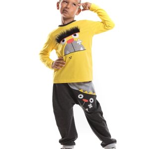 Set bluza cu maneca lunga si pantaloni sport Mushi