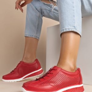 Pantofi casual Celina Rosii