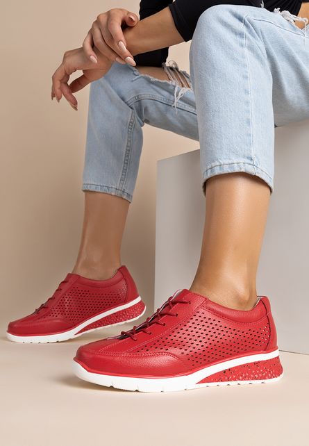 Pantofi casual Celina Rosii
