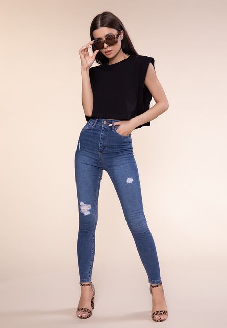 Blugi dama Misty Albastri