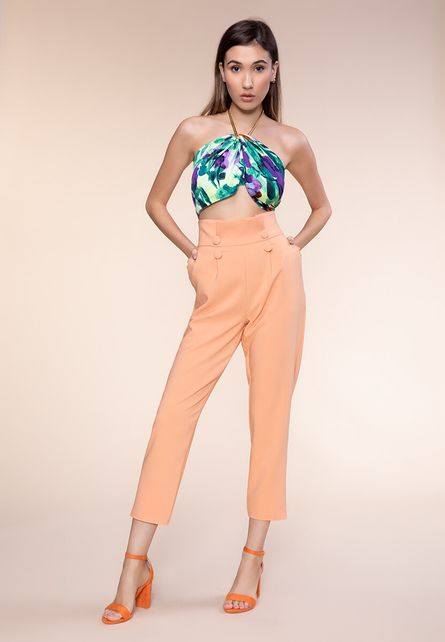 Pantaloni dama Alice Portocalii