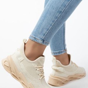 Pantofi sport dama Mikena Bej
