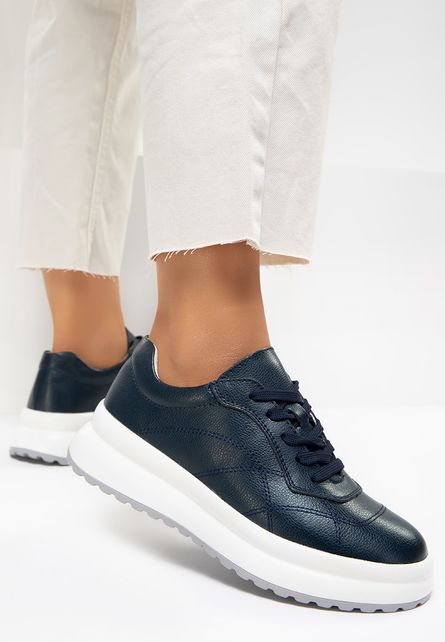 Pantofi piele Tanesha Navy