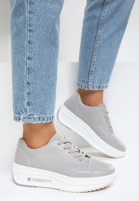 Pantofi piele Selene Gri
