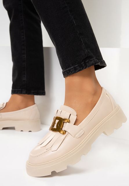 Pantofi casual Elidera Bej