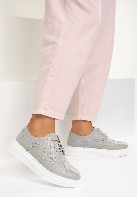 Pantofi piele Cindy Gri