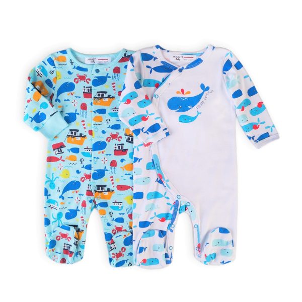 Set 2 bucati salopeta bebe Minoti Ship
