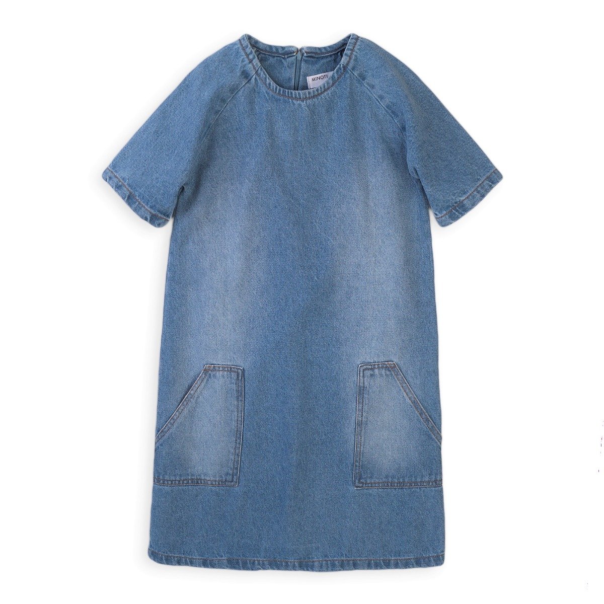 Rochie denim cu buzunare largi Minoti Soft