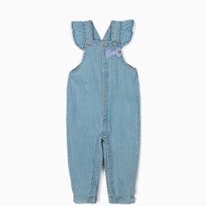 Salopeta jeans cu bretele Zippy