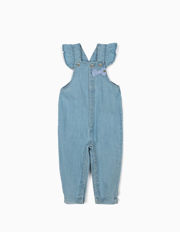 Salopeta jeans cu bretele Zippy