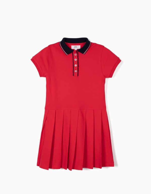 Rochie cu volane Zippy Rosu