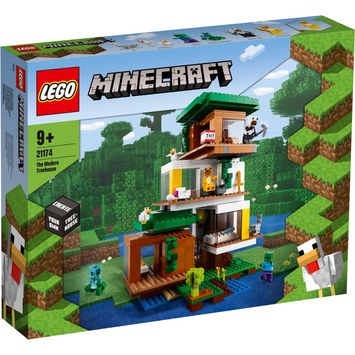 21174_box1_v29.jpg LEGO® Minecraft - Casuta din copac (21174)