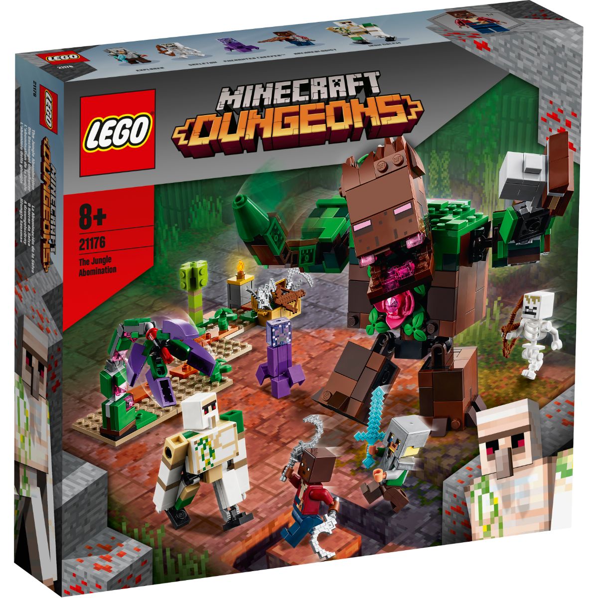 21176_box1_v29.jpg LEGO® Minecraft - Monstrul din jungla (21176)