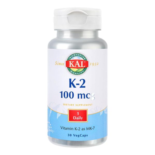 Vitamina K-2 100mcg 30 tablete ActivTab KAL, natural, Secom