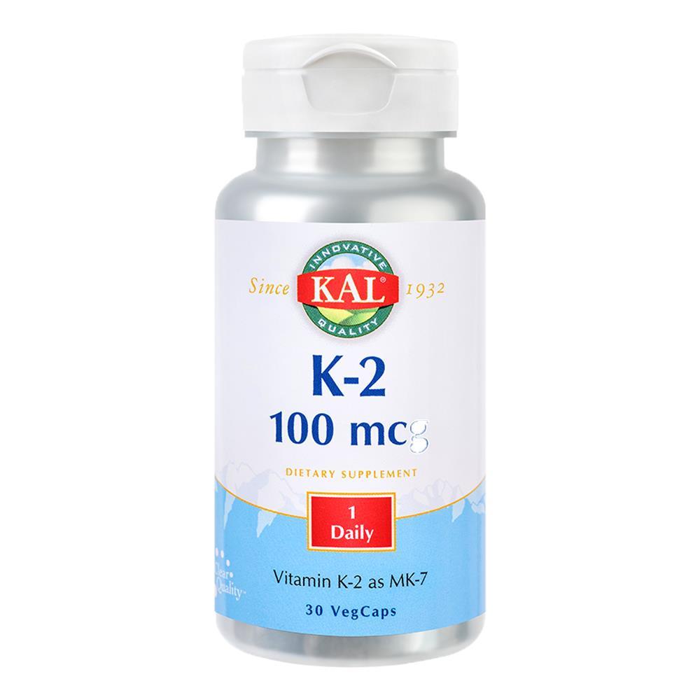 Vitamina K-2 100mcg 30 tablete ActivTab KAL, natural, Secom