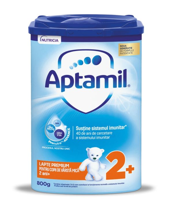 Lapte praf Aptamil Junior Pronutra, incepand de la 2 ani, 800 g, Nutricia