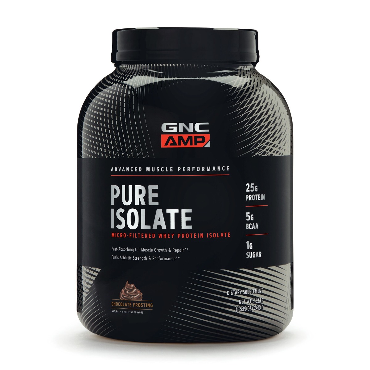 25066ee5b5516_product_1563971025.jpg Proteina din zer cu aroma de glazura de ciocolata AMP Pure Isolate, 2415g, GNC
