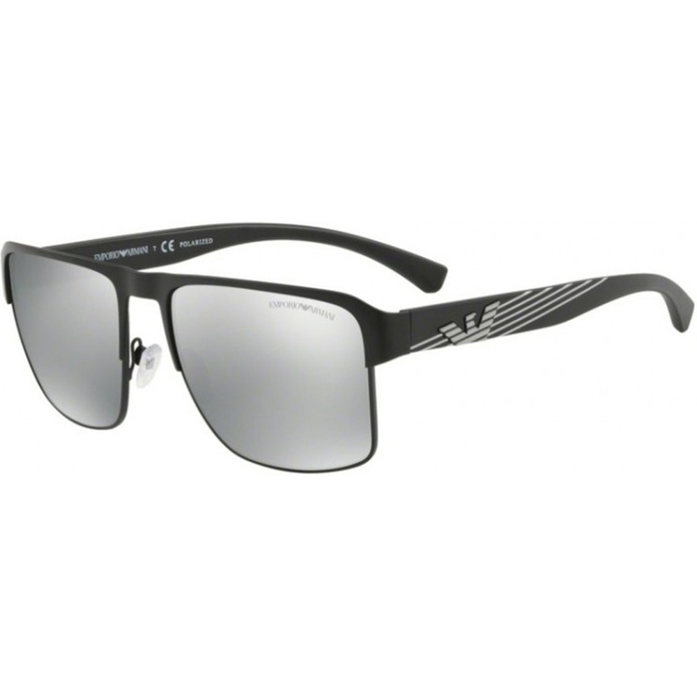 Ochelari de soare Emporio Armani EA2066 3001Z3, polarizati, Negru, 57 mm