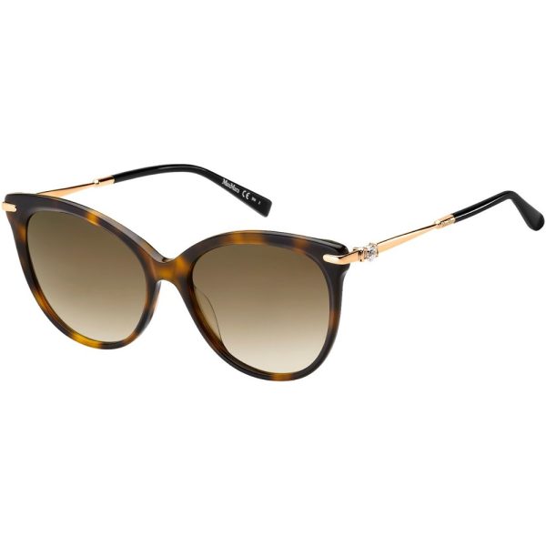 Ochelari de soare Max Mara MM SHINE II 086 HA, Havana, 56 mm