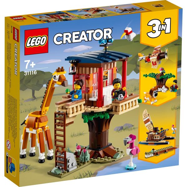 31116_box1_v29.jpg LEGO® Creator - Casuta din copac cu animale salbatice din safari (31116)
