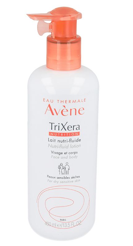 Lapte hidratant pentru piele sensibila si uscata TriXera Nutrition, 400 ml, Avene