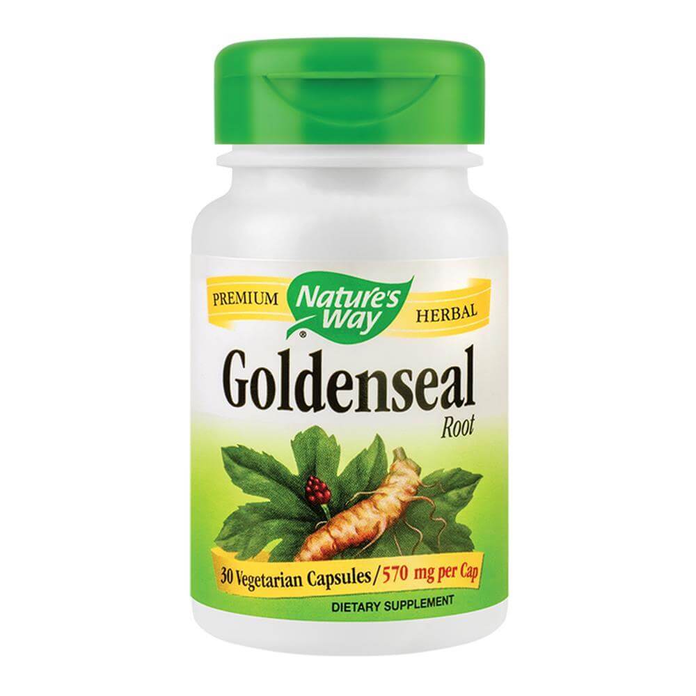 Goldenseal 570mg 30 capsule vegetale Nature's Way, natural, Secom