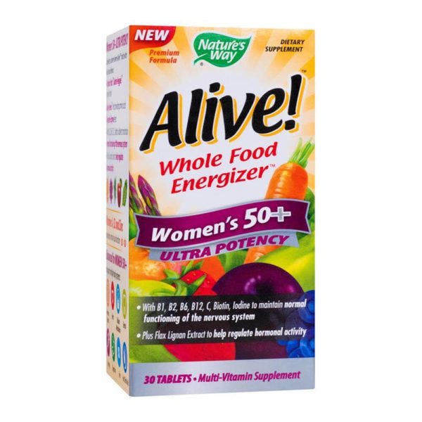 33674128930_Alive_Women_s_50_Ultra_1_tiny.jpg Alive! Women's 50+ Ultra 30 tablete filmate Nature's Way, natural, Secom