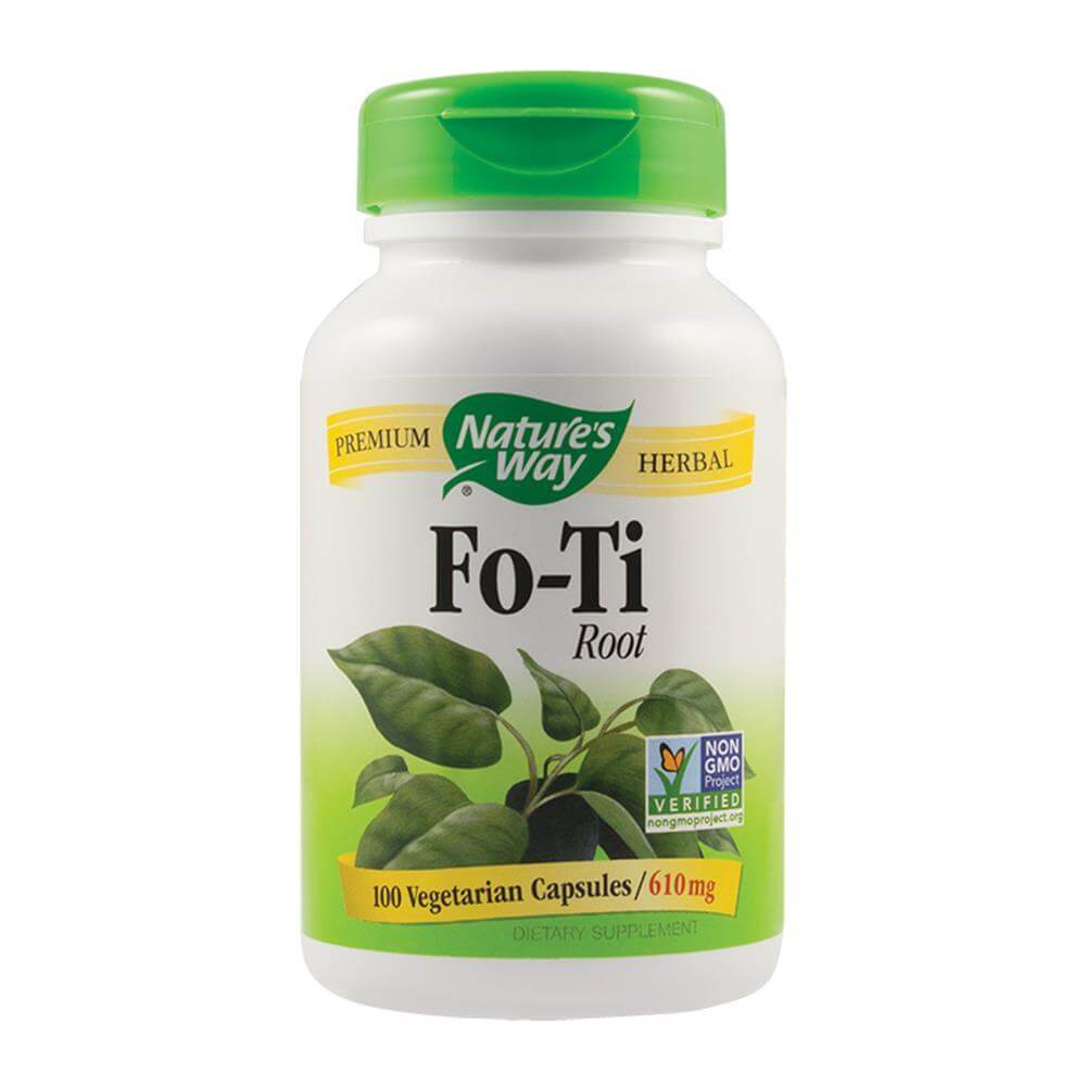 Fo-Ti 610mg 100 capsule vegetale Nature's Way, natural, Secom