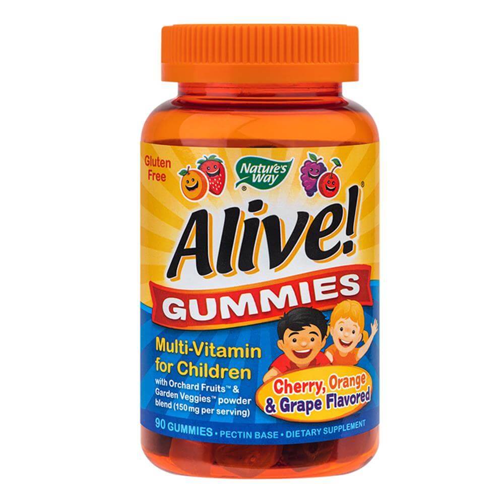 Alive! Gummies Multi-Vitamin for Children 90 jeleuri Nature's Way, natural, Secom