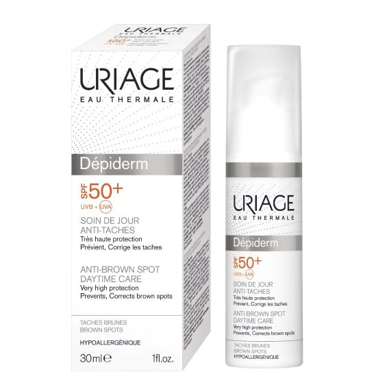 36abd3cb74606_res_a4f4d2615767cda23b0bb50ee65f65a7.png Crema anti-pete SPF50 Depiderm, 30 ml, Uriage