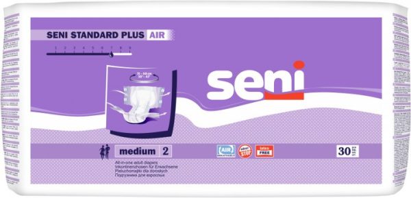 Scutece Standard Plus Medium, 30 bucati, Seni
