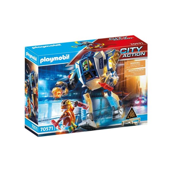 4008789705716_set_playmobil_city_action_police_-_robot_d_1_.jpg Set Playmobil City Action Police - Robot de politie pentru operatiuni speciale