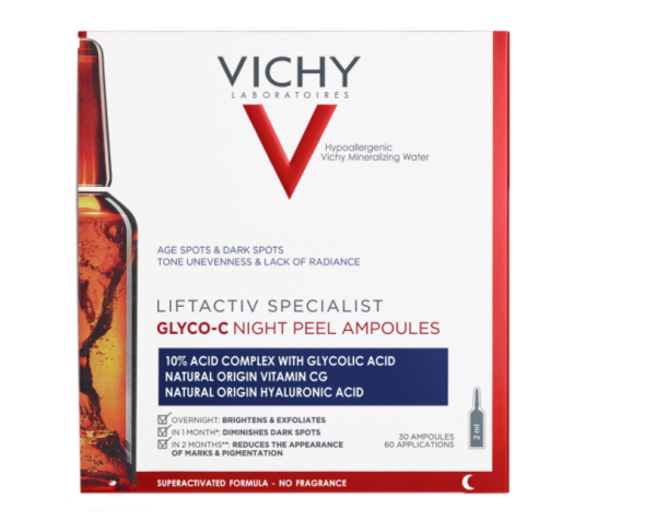 4141d3ca4c8f5_3337875695800.png Fiole pentru exfoliere nocturna Liftactiv Specialist Glyco-C, 30 fiole, Vichy