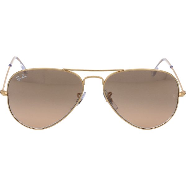 Ochelari de soare Ray-Ban RB3025 001/3E, AVIATOR, Auriu, 55 mm