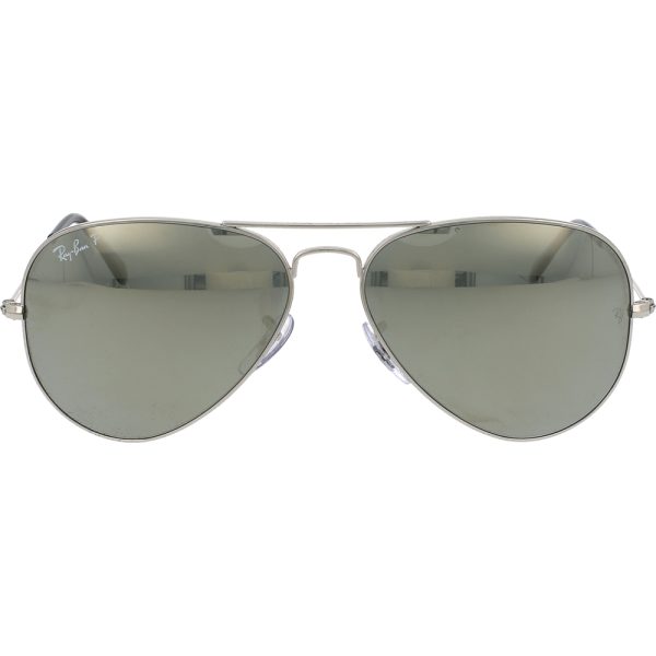 Ochelari de soare Ray-Ban RB3025 003/59, polarizati, Argintiu, 58 mm