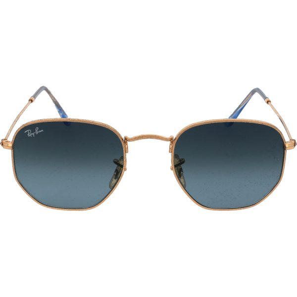 Ochelari de soare Ray-Ban RB3548N 91233M, HEXAGONAL, Auriu, 51 mm