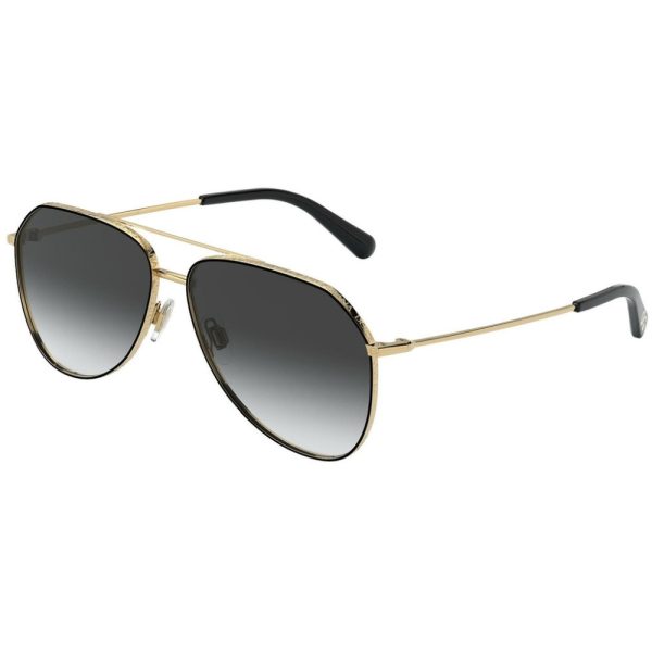 Ochelari de soare Dolce&Gabbana DG2244 13348G, Auriu, 59 mm