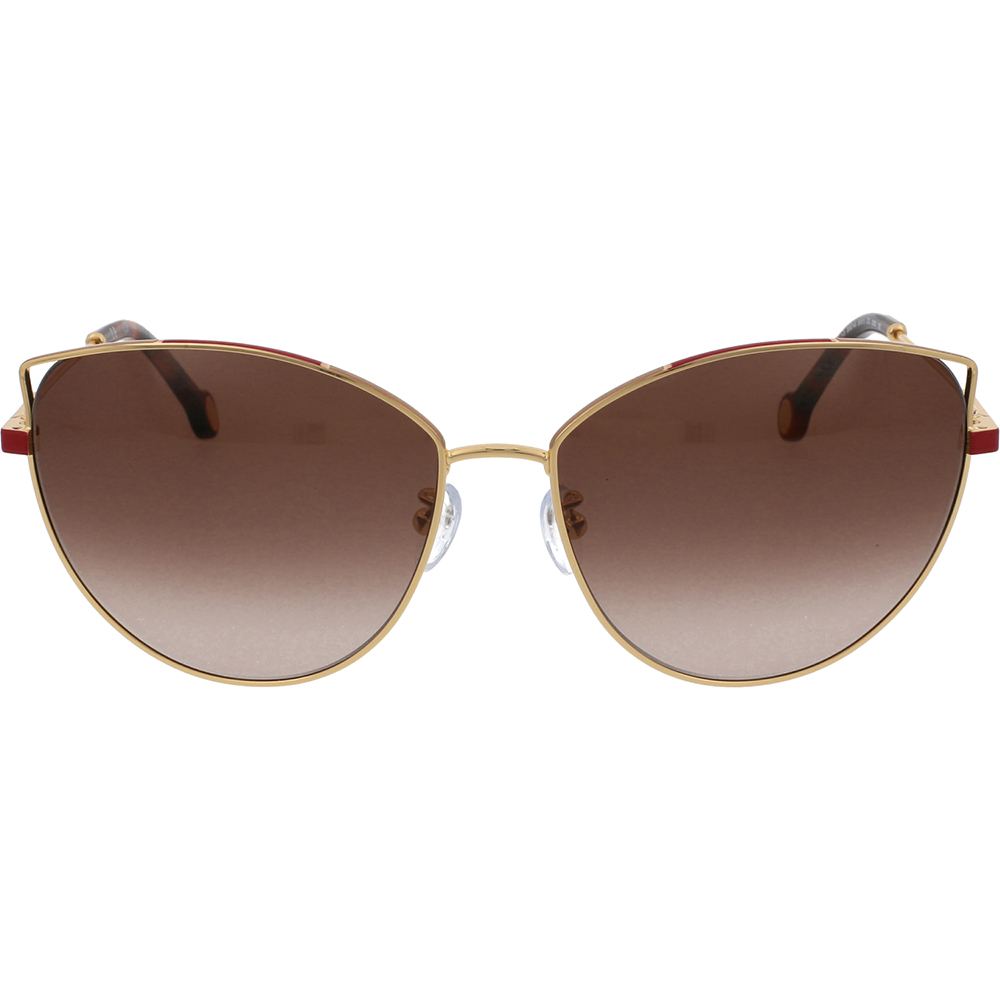 Ochelari de soare Carolina Herrera SHE140 300, Auriu, 59 mm