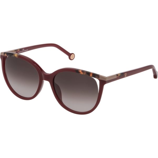 Ochelari de soare Carolina Herrera SHE822 0AR3, Visiniu, 55 mm