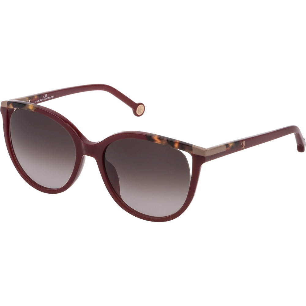 Ochelari de soare Carolina Herrera SHE822 0AR3, Visiniu, 55 mm