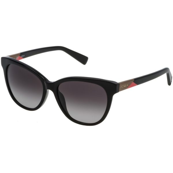 Ochelari de soare Furla SFU137 0700, Negru, 54 mm