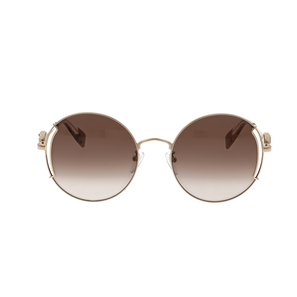 Ochelari de soare Furla SFU346 300Y, Auriu, 54 mm
