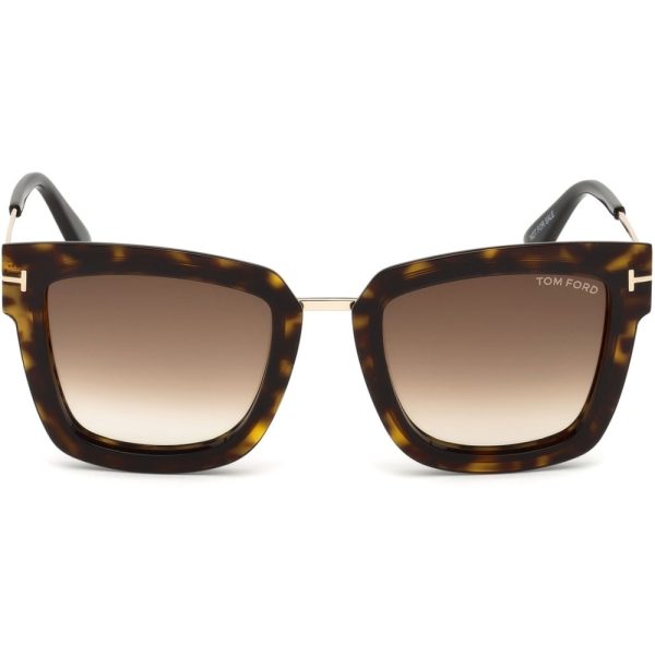 Ochelari de soare Tom Ford FT0573 52F, Havana, 52 mm