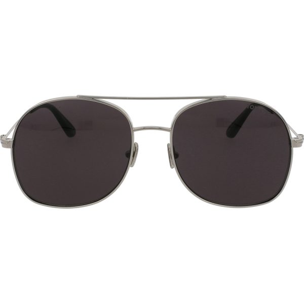 Ochelari de soare Tom Ford FT0758 16A, Argintiu, 58 mm