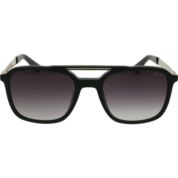 Ochelari de soare Police SPLA53 0700, Negru, 53 mm