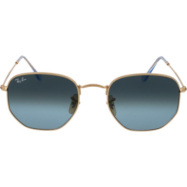 Ochelari de soare Ray-Ban RB3548N 91233M, HEXAGONAL, Auriu, 54 mm